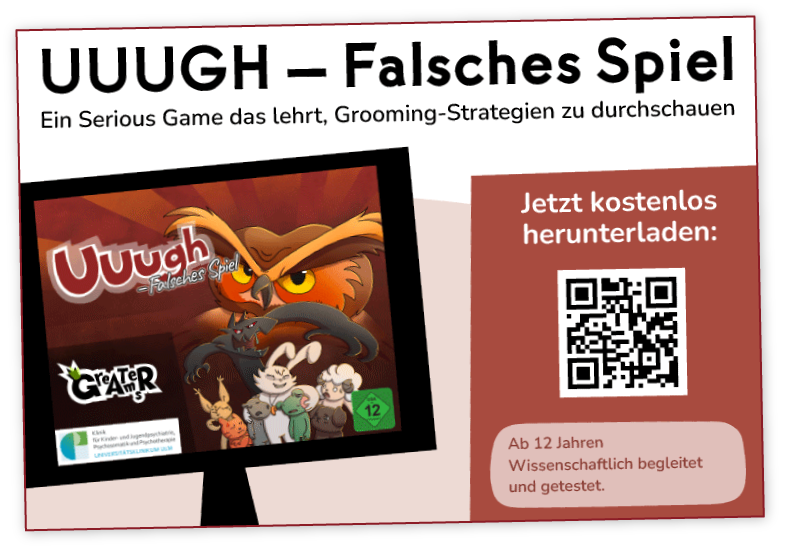 Flyeransicht zum Spiel "Uuugh - Falsches Spiel"