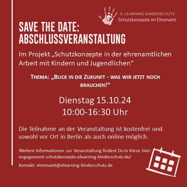 Save the Date: Flyer zur Abschlussveranstaltung am 15.10.24 in Berlin.