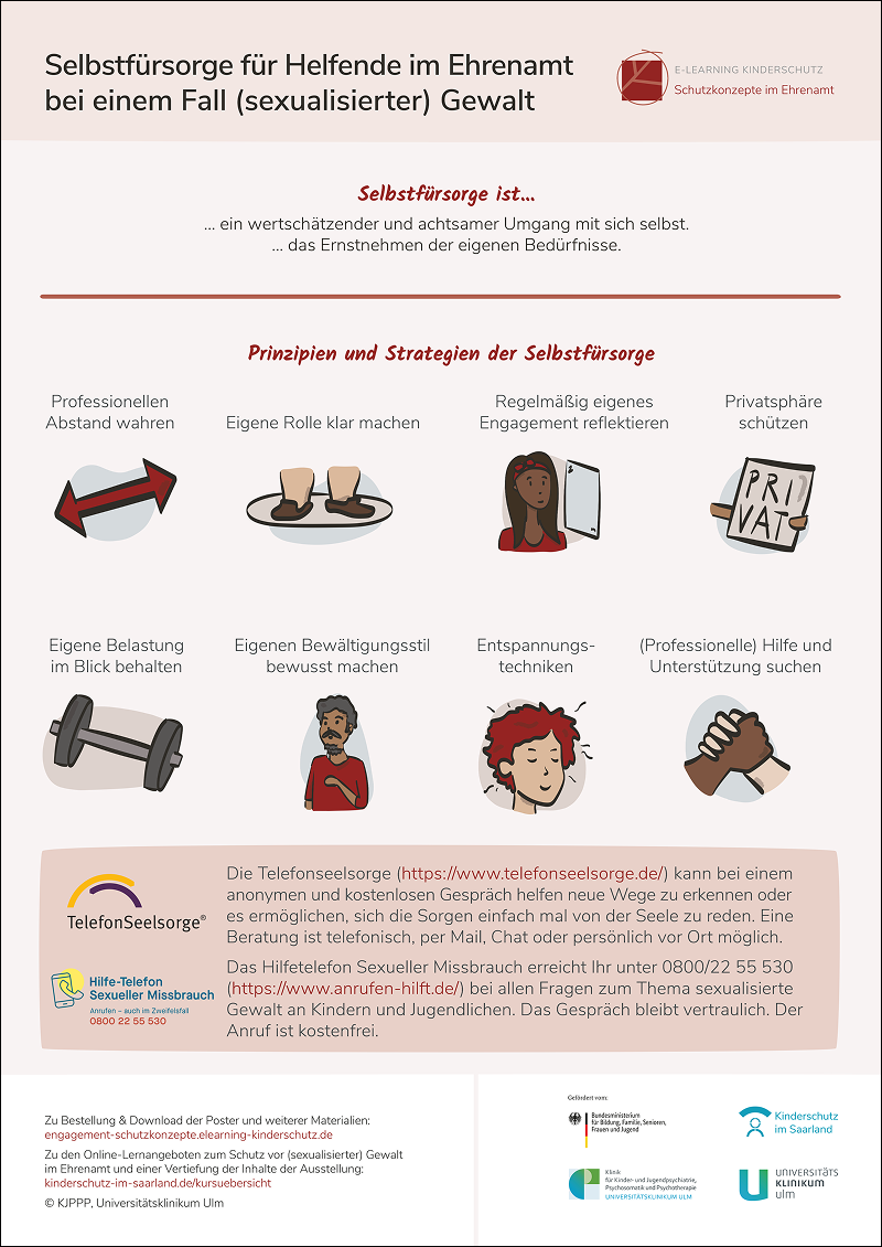 Poster 10 - Selbstfürsorge für Helfende